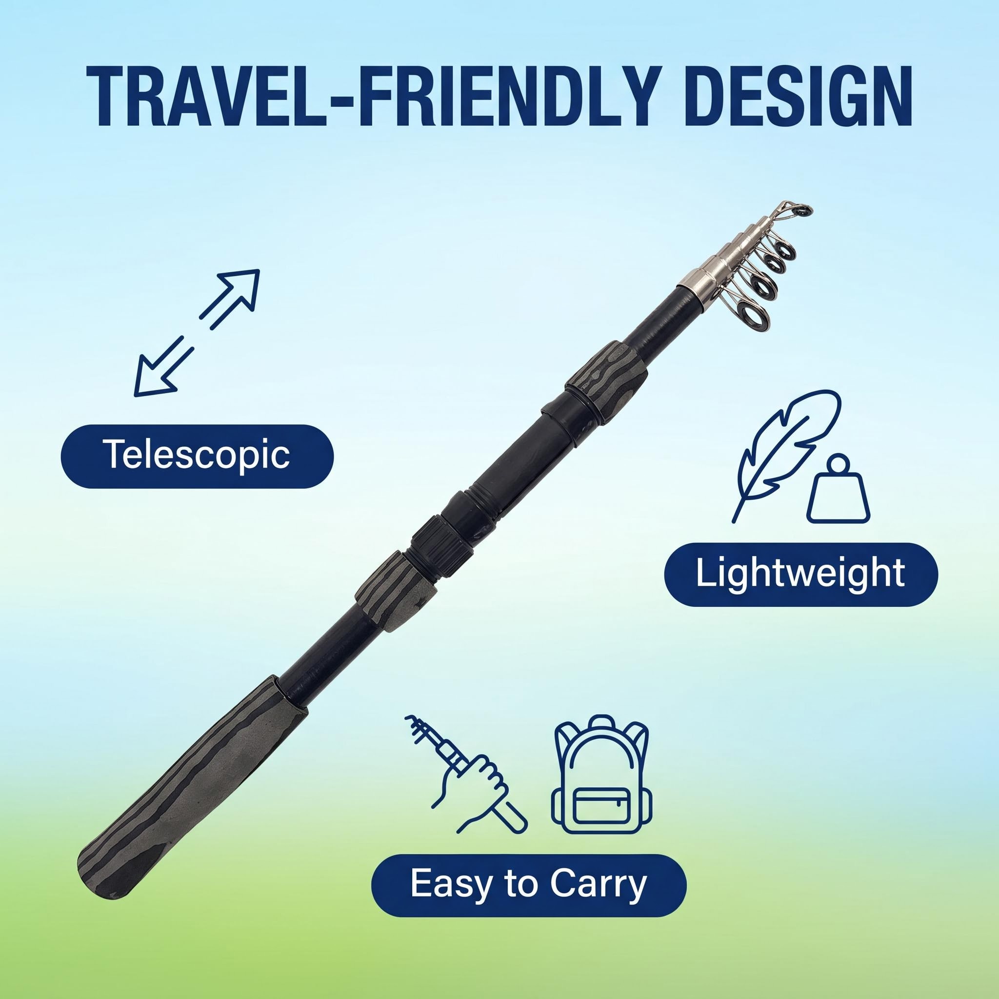 Taşınabilir, Katlanabilir Olta - Fishing Rod Combo incelemesi ve fiyatı